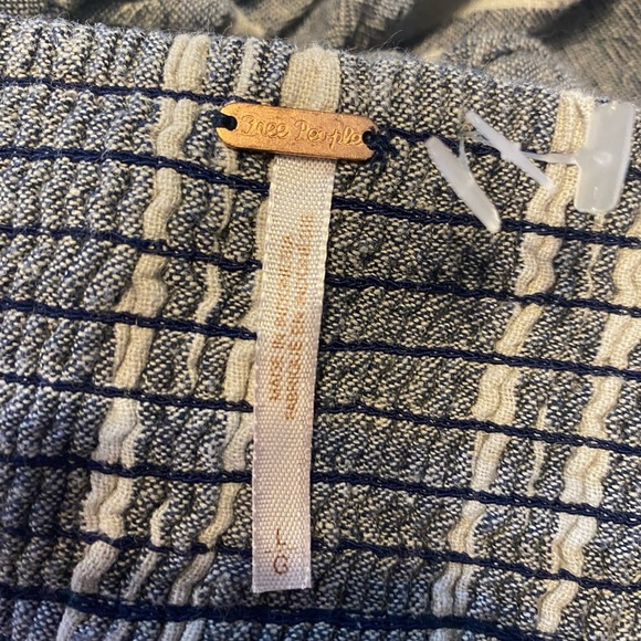 Free People Pinstripe Maxi Dress Size Large B5 - Picture 3 of 3